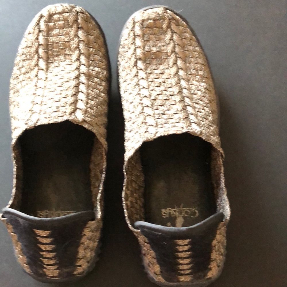 Corky’s women’s slides, stretchy braided material, size 7,